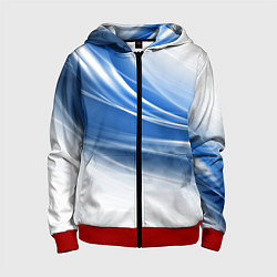 Толстовка на молнии детская Ледяной поток ветра, цвет: 3D-красный