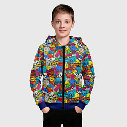 Толстовка на молнии детская Dream party, цвет: 3D-синий — фото 2