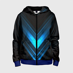 Детская толстовка на молнии Neon geometry stripes