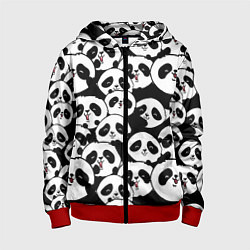 Детская толстовка на молнии Весёлые панды