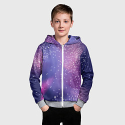 Толстовка на молнии детская Космическое звездное небо, цвет: 3D-меланж — фото 2