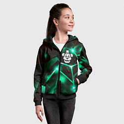 Толстовка на молнии детская FNAF разлом плит, цвет: 3D-черный — фото 2