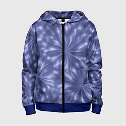 Толстовка на молнии детская Волшебные цветы, цвет: 3D-синий