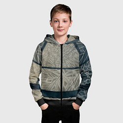 Толстовка на молнии детская Стеклянка, цвет: 3D-черный — фото 2