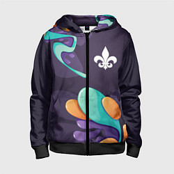 Детская толстовка на молнии Saints Row graffity splash