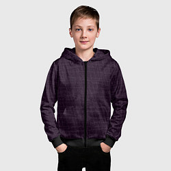 Толстовка на молнии детская Текстура тёмно-фиолетовый, цвет: 3D-черный — фото 2