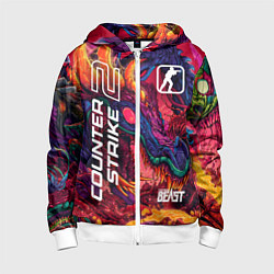 Детская толстовка на молнии CS 2 hyper beast