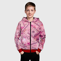 Толстовка на молнии детская Дорого богато, цвет: 3D-красный — фото 2