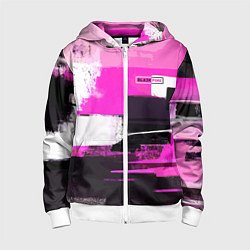 Толстовка на молнии детская Black pink - girl-group - South Korea, цвет: 3D-белый
