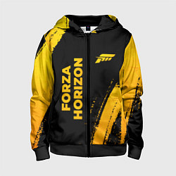 Детская толстовка на молнии Forza Horizon - gold gradient вертикально