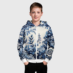 Толстовка на молнии детская Праздник к нам приходит, цвет: 3D-белый — фото 2