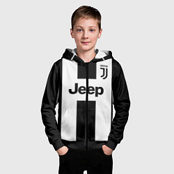 Толстовка на молнии детская Juventus collection, цвет: 3D-черный — фото 2