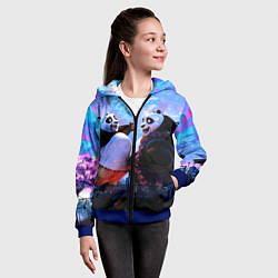 Толстовка на молнии детская Кунг-фу Панда Friend, цвет: 3D-синий — фото 2