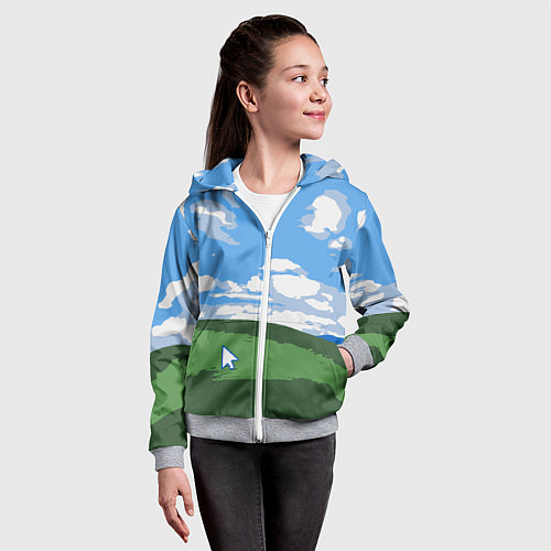 Детская толстовка на молнии Новый уродливый свитер от майков / 3D-Меланж – фото 4