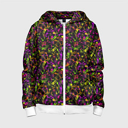 Детская толстовка на молнии Color bright pattern