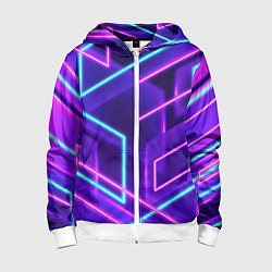 Детская толстовка на молнии Neon Geometric
