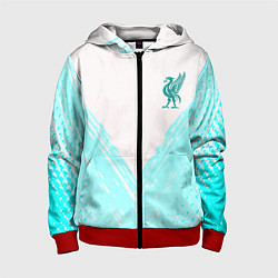 Детская толстовка на молнии Liverpool logo texture fc