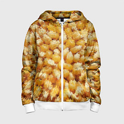 Детская толстовка на молнии Трансформация зерен в объемные столбы