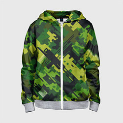 Детская толстовка на молнии Camouflage - pattern ai art