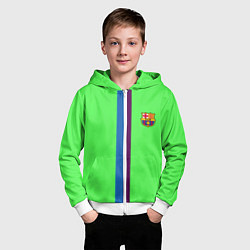 Толстовка на молнии детская Barcelona fc sport line, цвет: 3D-белый — фото 2