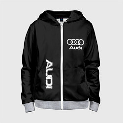 Детская толстовка на молнии AUDI sport white