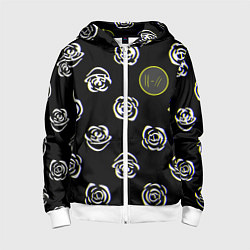 Детская толстовка на молнии Twenty one pilots rose
