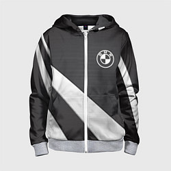 Детская толстовка на молнии BMW sport line geometry steel