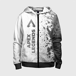 Детская толстовка на молнии Apex Legends - white gradient по-вертикали