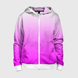 Детская толстовка на молнии Gradient color pink