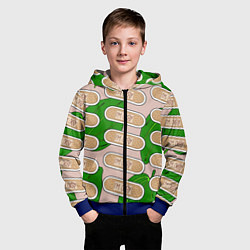 Толстовка на молнии детская Я в порядке пластырь, цвет: 3D-синий — фото 2