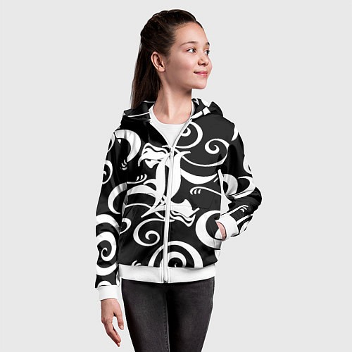 Детская толстовка на молнии Death Note japan anime / 3D-Белый – фото 4