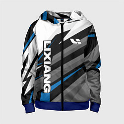 Толстовка на молнии детская Lixiang - синий спорт, цвет: 3D-синий