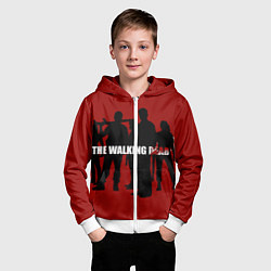 Толстовка на молнии детская Ходячие, цвет: 3D-белый — фото 2