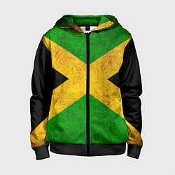 Детская толстовка на молнии Jamaica flag