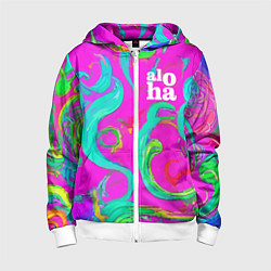 Детская толстовка на молнии Abstract floral pattern - aloha