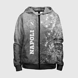 Детская толстовка на молнии Napoli - grey gradient по-вертикали