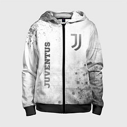 Детская толстовка на молнии Juventus - white gradient вертикально