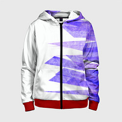 Детская толстовка на молнии Color white purple
