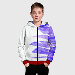 Толстовка на молнии детская Color white purple, цвет: 3D-красный — фото 2