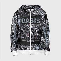 Детская толстовка на молнии Oasis на фоне гитар