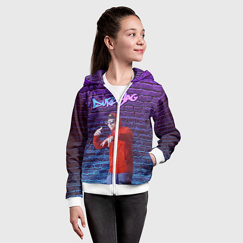 Детская толстовка на молнии DURSLAG / 3D-Белый – фото 4