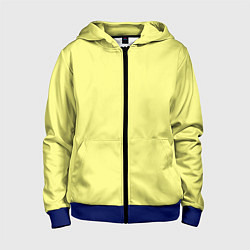 Детская толстовка на молнии Сливочно жёлтый цвет