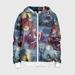 Детская толстовка на молнии Ведьмы и волшебницы