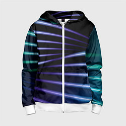 Детская толстовка на молнии Color black blue