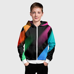 Толстовка на молнии детская Multicoloured, цвет: 3D-белый — фото 2