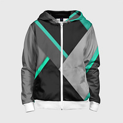 Толстовка на молнии детская Multicoloured, цвет: 3D-белый