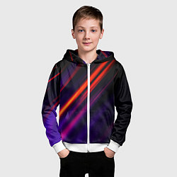 Толстовка на молнии детская Multicolored, цвет: 3D-белый — фото 2