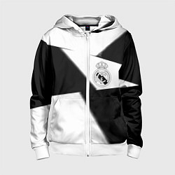 Детская толстовка на молнии Real Madrid geometry black