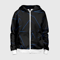 Детская толстовка на молнии Color blue line