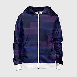 Детская толстовка на молнии Color blue square